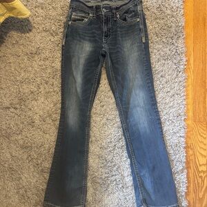 Buckle Men's Bootcut Jeans - Dark Blue